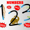 Dinosaurs png Alphabet, Numbers and Symbols