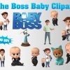 Boss Baby png clipart, birthday party decoration