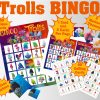Trolls Bingo png clipart, birthday party decoration