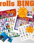 Trolls Bingo png clipart, birthday party decoration