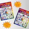 Trolls Bingo png clipart, birthday party decoration
