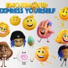 The emoji png clipart, birthday party decoration