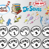 Dr. Seuss png clipart, birthday party decoration