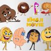 The emoji png clipart, birthday party decoration