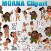 Moana png clipart, birthday party decoration
