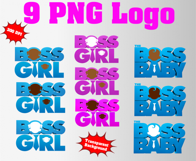 African Boss Baby Girl png clipart, birthday party decoration