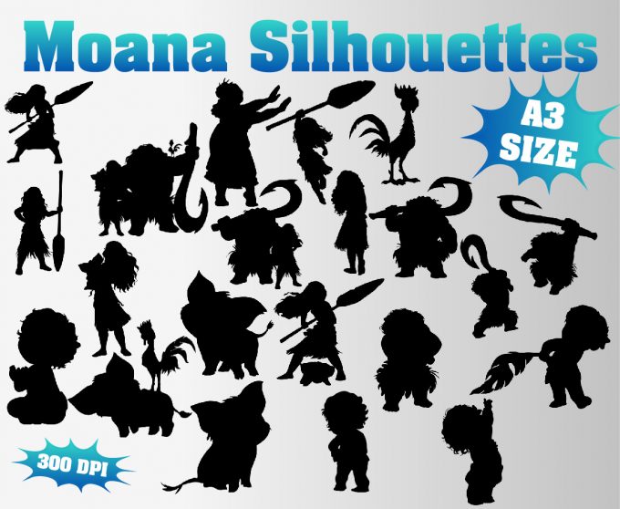 Moana png clipart, birthday party decoration