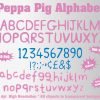 Peppa Pig png Alphabet, Numbers and Symbols