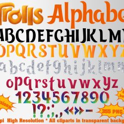 trolls png Alphabet, Numbers and Symbols