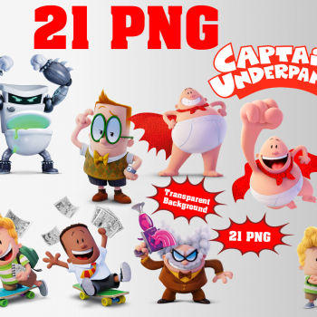 Captain Underpants png clipart, birthday party decoration