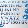 Frozen 2 font alphabet
