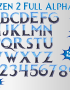 Frozen 2 font alphabet