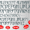 Maleficent png Alphabet, Numbers and Symbols