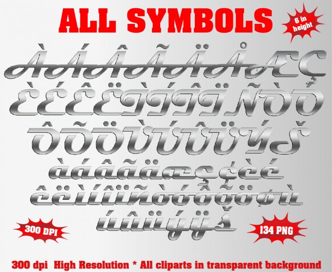 Cars png Alphabet, Numbers and Symbols