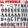Transformers png Alphabet, Numbers and Symbols
