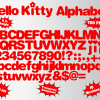 hello kitty font alphabet