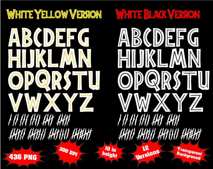 Jurassic Park font alphabet