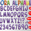 Dora The Explorer png Alphabet, Numbers and Symbols