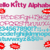 hello kitty font alphabet