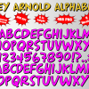Hey Arnold png Alphabet, Numbers and Symbols