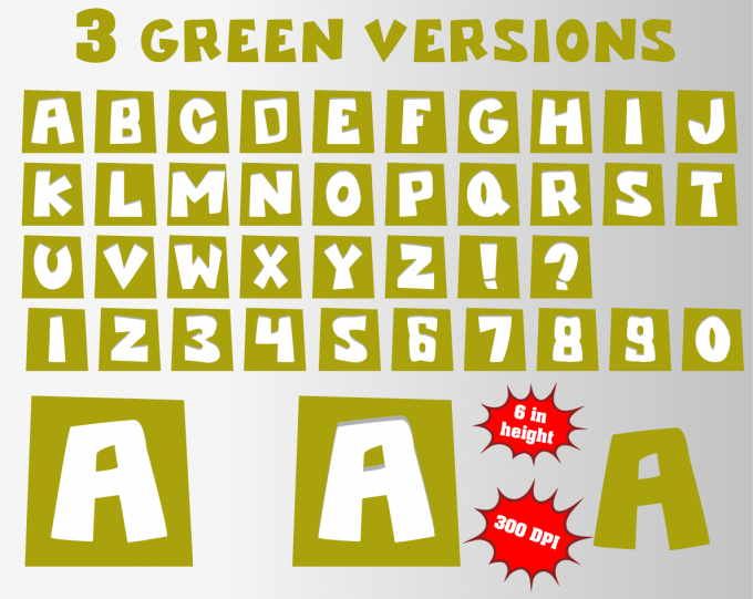 Pocoyo png Alphabet, Numbers and Symbols