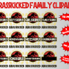 Jurasskicked Family png clipart, birthday party decoration