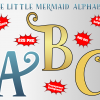 The Little Mermaid png Alphabet, Numbers and Symbols