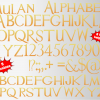 Mulan png Alphabet, Numbers and Symbols
