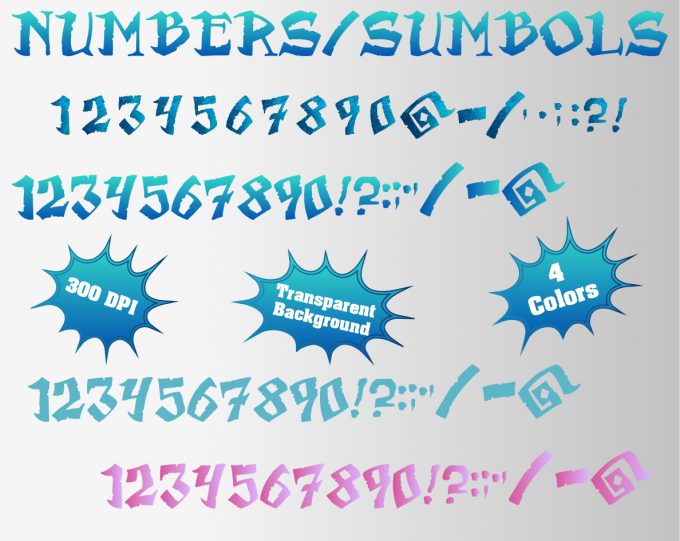 Moana png Alphabet, Numbers and Symbols