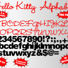 hello kitty font alphabet