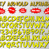 Hey Arnold png Alphabet, Numbers and Symbols