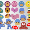 Pocoyo png clipart, birthday party decoration