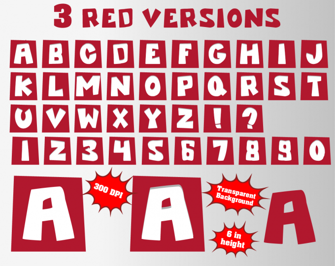 Pocoyo png Alphabet, Numbers and Symbols