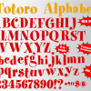 Totoro png Alphabet, Numbers and Symbols