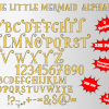 The Little Mermaid png Alphabet, Numbers and Symbols