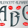 Maleficent png Alphabet, Numbers and Symbols