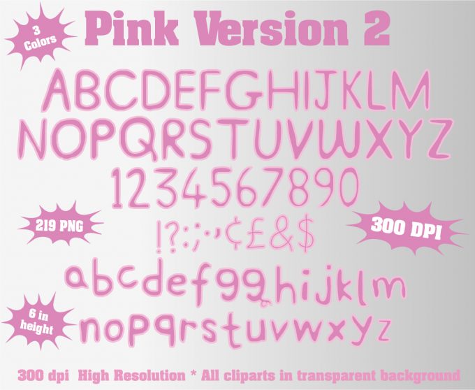 Peppa Pig png Alphabet, Numbers and Symbols