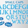 Frozen font alphabet
