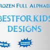 Frozen font alphabet