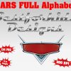 Cars png Alphabet, Numbers and Symbols