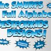 The Smurfs png Alphabet, Numbers and Symbols