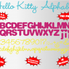 hello kitty font alphabet
