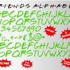 Friends font alphabet
