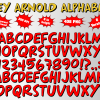 Hey Arnold png Alphabet, Numbers and Symbols