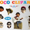 Coco png clipart, birthday party decoration