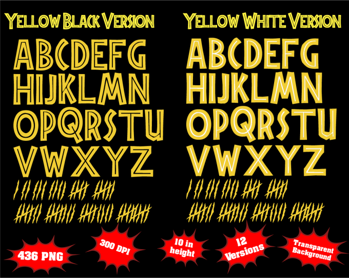 Jurassic Park font alphabet