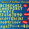 Dr. Seuss font alphabet