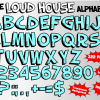 The Loud House png Alphabet, Numbers and Symbols