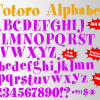 Totoro png Alphabet, Numbers and Symbols