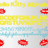 hello kitty font alphabet
